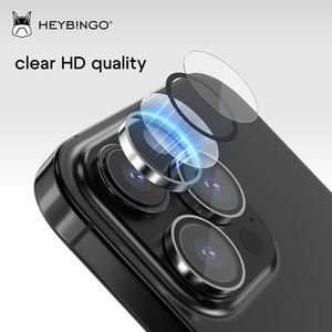 Localisateur Film de protection d'écran en verre d'aluminium en métal individuel pour iPhone et pour objectif de caméra de téléphone portable <span class=keywords><strong>Samsung</strong></span> - Product Image 3