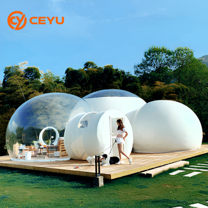 Tente <span class=keywords><strong>bulle</strong></span> gonflable publicitaire personnalisée Ceyu, transparente en PVC, de luxe, pour hôtel, observation des étoiles en extérieur, avec souffleur silencieux, maison dôme - Product Image 3