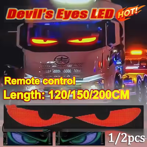 Xe Xe Tải Phụ Kiện Ma Quỷ Của Mắt RGB Pixel Bảng Điều Chỉnh LED Ma Trận Quảng Cáo Sáng Dấu Hiệu Ứng Dụng Điều Khiển Biểu Tượng Ánh Sáng - Product Image 2