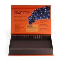 Boîte d'emballage personnalisée de luxe en forme de livre pour barres nutritives, écologique et biodégradable, boîte cadeau pour compléments alimentaires, vente en gros