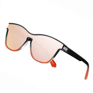 TR7544 Nuevas Gafas de Sol de Diseñador de Marca, Gafas de Sol Deportivas Polarizadas de una Pieza Extra Grandes, Gafas de Sol de Espejo Reflectantes para Ciclismo - Product Image 1