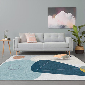 <span class=keywords><strong>Alfombra</strong></span> de poliéster con patrones geométricos personalizados, <span class=keywords><strong>Alfombra</strong></span> de Protección Ambiental antideslizante lavable para dormitorio moderno para juegos de alfombras - Product Image 2