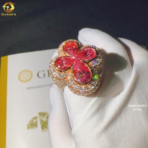 Anello di Lusso per <span class=keywords><strong>Uomo</strong></span> in Argento Sterling <span class=keywords><strong>925</strong></span> con Diamanti Moissanite VVS, Gioielleria di Alta Moda Hip Hop Personalizzata - Product Image 6