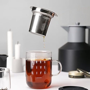 Infuseur à thé en maille d'acier inoxydable avec poignée, filtre à café réutilisable pour la maison, passoire à thé en métal pour thé en vrac - Product Image 3