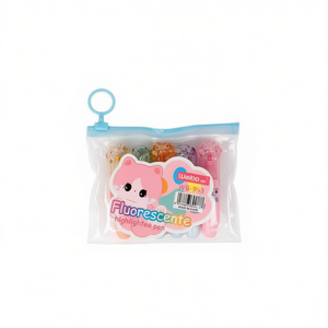 Weibo Fluorescent Highlighter Pen 6 Colors Normal Size For School Office Use - Product Image 1