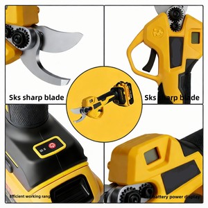 Tijeras de Podar Inalámbricas de Iones de Litio de 21 V con Pantalla Digital, Cuchillas de Acero al Carbono con Capacidad de Corte de 20 mm, Potentes - Product Image 4