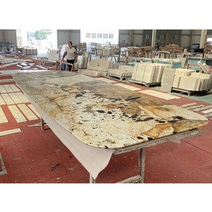 UnionStone Luxury Stones Quartzite Slabs Dining White patagonia pandora <b>Marble</b> Table <b>Top</b> - Product Image 3