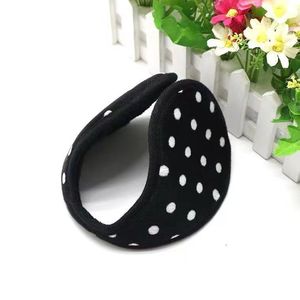 Winter Plush Earmuffs With Dots Pattern For Women Adult Warm <b>Ear</b> <b>Covers</b> Back Mounted Winter Season Use - Product Image 2