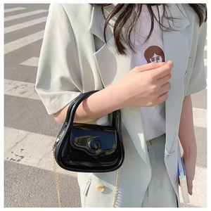 Bolso de hombro/cruzado transparente de gelatina 2026, nuevo, pequeño, delicado, con cadena, mini, para niños - Product Image 3