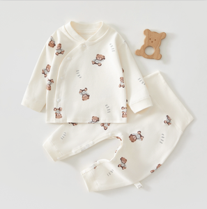 Ropa de Bebé para Primavera/Otoño, Conjunto de 2 Piezas de Algodón Puro, Estilo Chino, Antibacterial, Cintura Alta, para Recién <span class=keywords><strong>Nacidos</strong></span> de 6 Meses - Product Image 5