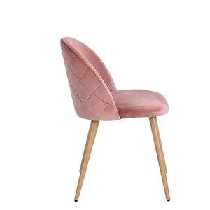 Chaises de salle à manger Design nordique Coussin Sear Ensemble table à manger 6 places en plastique et Mdf - Product Image 4