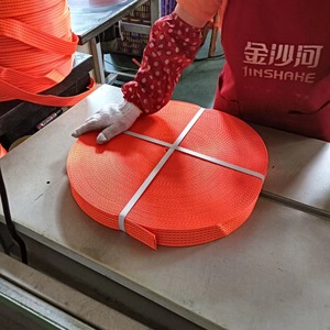 VINET 100m/롤 고강도 화물 리프팅 폴리에스터 웨빙 스트랩 25mm/38mm 웨빙 슬링 화물 고정 용 - Product Image 4