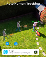 Caméra AOV Wifi TZ-DOA33A avec détection de mouvement, sirène intégrée, vision nocturne, capteur CMOS, étanche IP65, stockage sur le cloud et sur carte SD