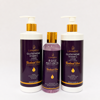 LAMARINE Super Eclaircissant Krim Pemutih Alami untuk Tubuh dengan Tablet Kolagen & L-Glutathione untuk Semua Jenis Kulit