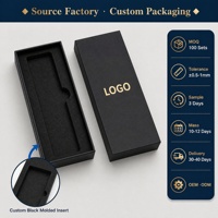 Boîte cadeau rigide en carton avec logo personnalisé, insert en mousse floquée EVA, pour bijoux, colliers, marque-pages, emballage
