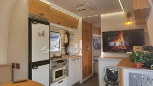 <span class=keywords><strong>Maison</strong></span> mobile moderne 2 chambres en acier léger préfabriqué, mini-capsule sur roues - Product Image 4