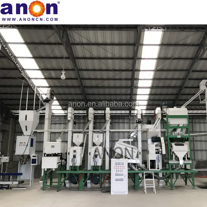 ANON 30-40 TPD Mini moulin à riz personnalisé ligne de production Machine de fraisage Prix pour moulin à riz machine aux Philippines
