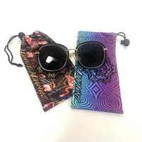 Pochette à cordon personnalisée en microfibre douce pour lunettes et téléphone avec logo imprimé 2026