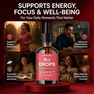 Gotas de Vitamina B12 al por Mayor OEM ODM, Líquido Oral de Metilcobalamina 60ml, Sin Lácteos, Apoya la Nutrición Diaria y la Inmunidad para Adultos - Product Image 1