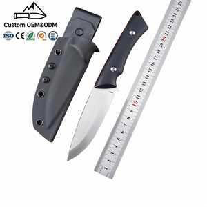 Couteau à lame fixe en acier 14C28N, manche G10, couteau de camping portable, vente en gros personnalisée, 4 mm, 22 cm, <span class=keywords><strong>couteaux</strong></span> de survie pour le camping en vente - Product Image 1