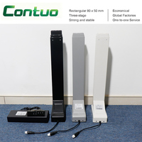 Colonne de levage télescopique 3 étapes de haute qualité 24VDC 800N Vitesse 40mm/s Actionneur linéaire électrique pour mobilier intelligent OEM