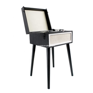 Nhà Máy Cung Cấp Chất Lượng Âm Thanh Tuyệt Vời Turntable Máy Nghe Nhạc Ghi Vinyl Máy Nghe Nhạc Vali Gramaphone Với 4 Chân Phong Cách - Product Image 1