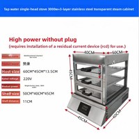 Nouvelle machine à vapeur électrique commerciale intelligente multifonctionnelle, commande unique, niveaux de puissance réglables, 3000 Watts, 3 couches