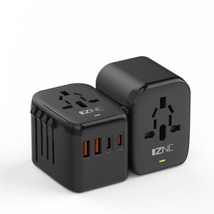 IZNC 2023 Us Au Eu Uk Plugs adaptateur de voyage universel tout-en-un convertisseur de tension 220v à 110v pour Iphone 12 <span class=keywords><strong>Pro</strong></span> 13 <span class=keywords><strong>Mini</strong></span> - Product Image 1