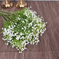 Fleurs artificielles de gypsophile à bas prix en gros, 29 cm, blanches, pour la décoration de la maison, les mariages et les jardins
