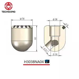 Constructional Auger Drill Tungsten Carbide Teeth For Auger Drilling