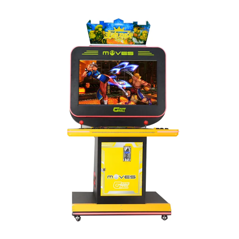 Schermo LCD da 32 pollici arcade da combattimento a gettoni giochi di combattimento a due giocatori giochi al coperto scatola hardware boxing King console