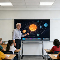 ETTO 55-110 Inch 4K 40-Touch-Point Interactive Flat Panel Multi-Touch Screen Digital Whiteboard Smart Board Windows 11/Android