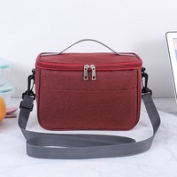 Lieferung mit großer Kapazität Isolierte Sling-Schulter kühltasche Eco Portable Aluminium folie Thermal Cooler Lunch Bag mit langem Riemen
