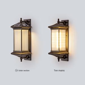 โคมไฟติดผนังกลางแจ้งสไตล์ยุโรปวินเทจอุตสาหกรรมสไตล์วินเทจสีดำโคมไฟติดผนัง E27กันน้ำสำหรับสวนทางเดินข้างประตู - Product Image 3