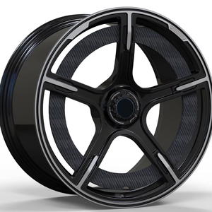 Jantes en fibre de carbone forgées sur mesure, monobloc, à blocage central, haute performance, 15-24 pouces pour Porsche AUDI BENZ BMW <span class=keywords><strong>VW</strong></span> - Product Image 1