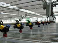 Machine d'irrigation à haute efficacité pour serre, système d'irrigation par aspersion Mobile
