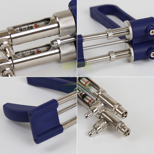 Jarum suntik berkelanjutan baja tahan karat biru untuk alat suntik hewan injeksi Kedokteran Hewan ternak dan unggas - Product Image 6