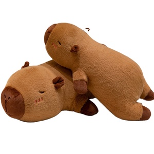 HY198 Kawaii moelleux Capybara tortue peluche mignon sac à dos en peluche jouet pour enfants et hommes moche fraise cadeau pour un usage domestique - Product Image 1