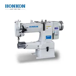 HK-8B single needle cylinder bed with unison feed lockstitch sewing machine small hook