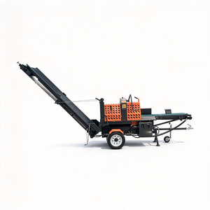 Processeur de bois monté sur remorque pour usage agricole et forestier, alimentation automatique, fendeuse de bûches à essence, processeur de bois - Product Image 1