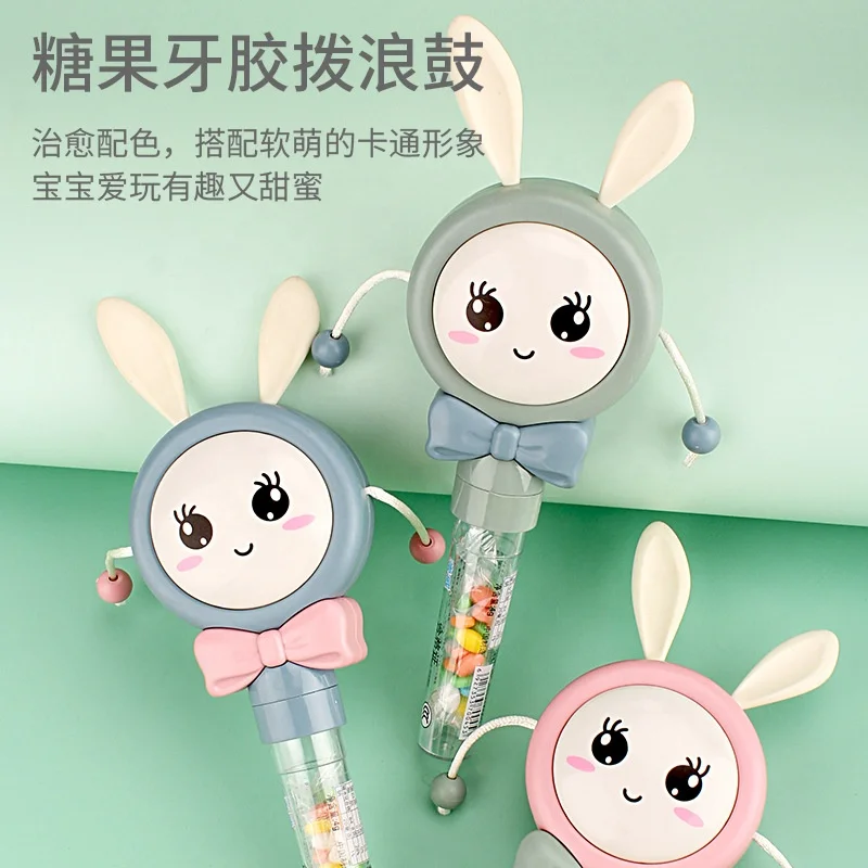 2023 Новинка с рисунком «кролик» Для малышей погремушка зуб присутствие остатков клея жевать мягкий клей погремушка От 0 до 3 лет детские конфеты планшет сладкий сахар игрушка