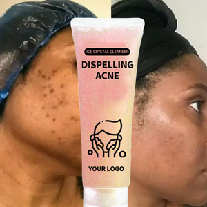 Acido salicilico 8D aminoacidi detergente per Scrub viso Anti-Acne tè verde per il viso lavare in profondità Gel esfoliante pulito - Product Image 1