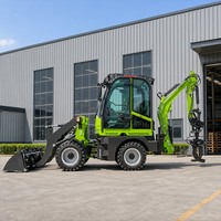 Ekskavator Loader Multifungsi untuk Penanganan Tanah, Pembuatan Parit, Lanskap, Bangunan, dan Proyek Jalan Pedesaan