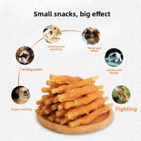 Friandises pour chiens Buddy : Rouleaux de viande séchée au poulet et au bœuf riches en protéines, bâtonnets de viande séchée, 30 paquets, vente en gros directe usine