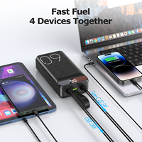 Banco de Energía Portátil de 60000 mAh con Múltiples Funciones, Carga Rápida, 60000 mAh/36000 mAh con Luz LED Brillante