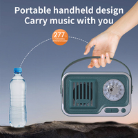 Haut-parleur Bluetooth portable de style radio rétro L8 avec poignée, design classique, audio sans fil TWS pour la décoration de la maison et radio FM