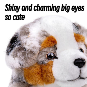 Peluche di Alta Qualità Personalizzabile a Forma di Pastore Australiano, 35 cm, Realistico, per Regali <span class=keywords><strong>e</strong></span> Decorazioni - Product Image 2