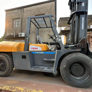 Vigoshop 10 Ton TCM FD100 <b>Used</b> Diesel Forklift Single/Two/Three Stage Mast Solid Structure High Stability for Heavy Duty - Product Image 1