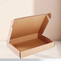 Boîtes en Carton Ondulé Personnalisées en Papier Kraft pour l'Emballage de Vêtements avec Pelliculage Mat et Spécifications de Marquage à Chaud pour Envoi Postal et Expédition
