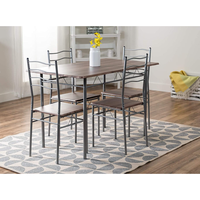 Mobilier de salle à manger moderne et luxueux en bois MDF Ensemble table et chaises de restaurant, 4 pièces, pour la cuisine ou le salon